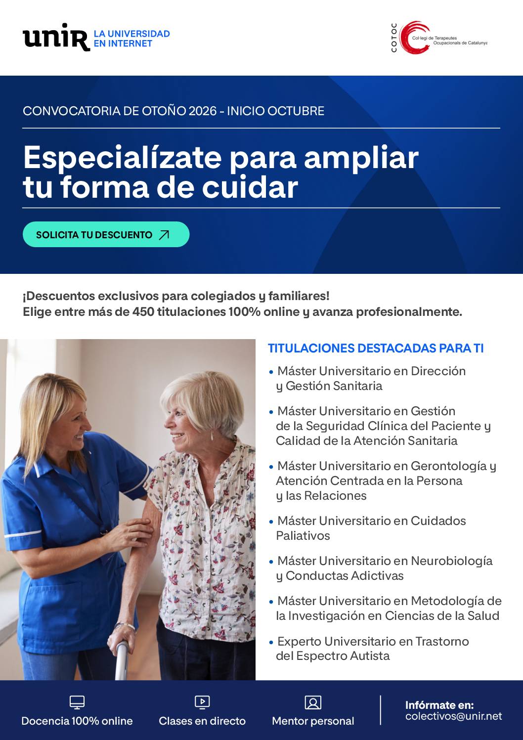 ¡DESCOMPTES EXCLUSIUS PER A ESTUDIAR A UNIR!!