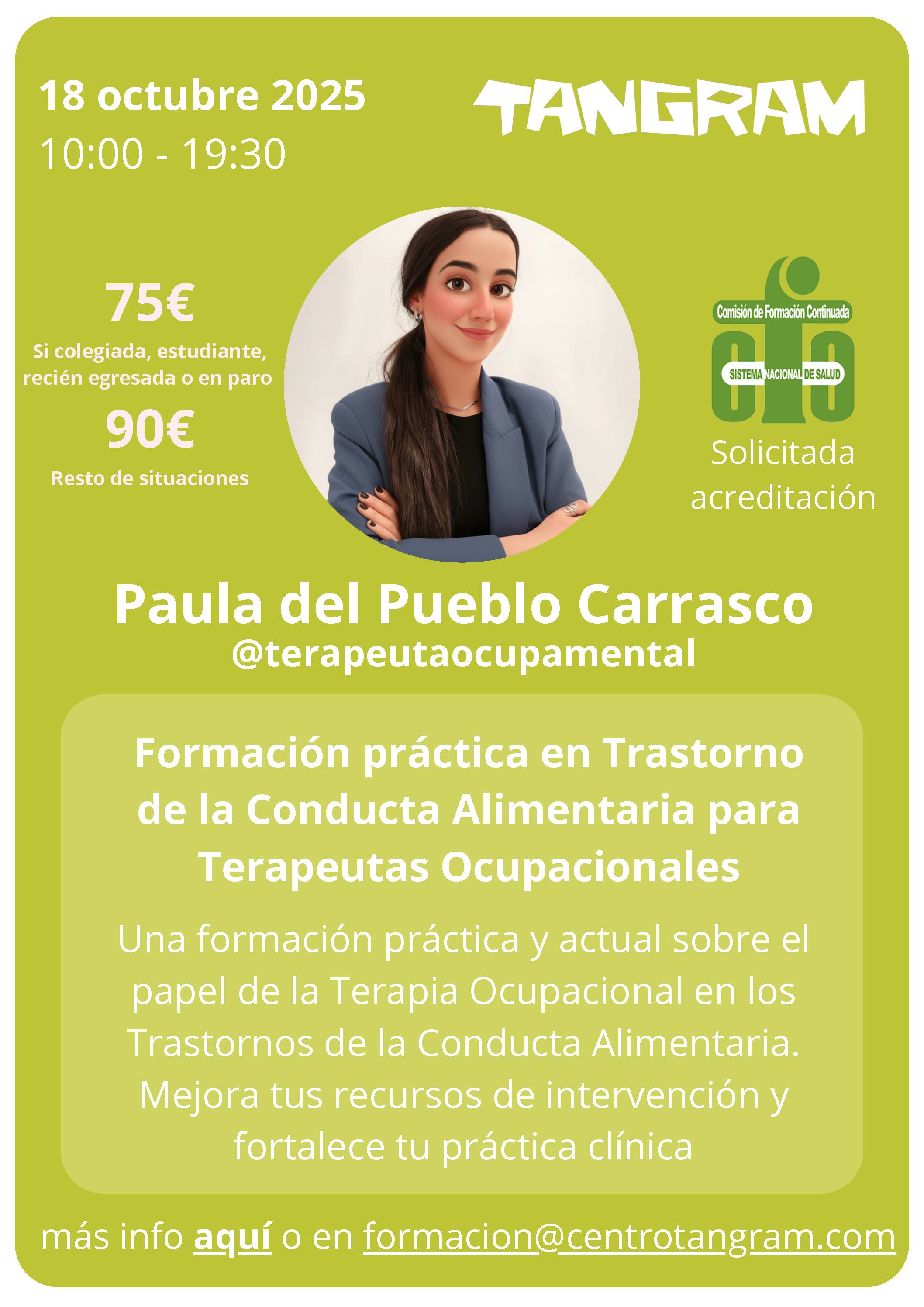 Centro Tangram Formació Trastorns de la Conducta Alimentària per a Terapeutes Ocupacionals