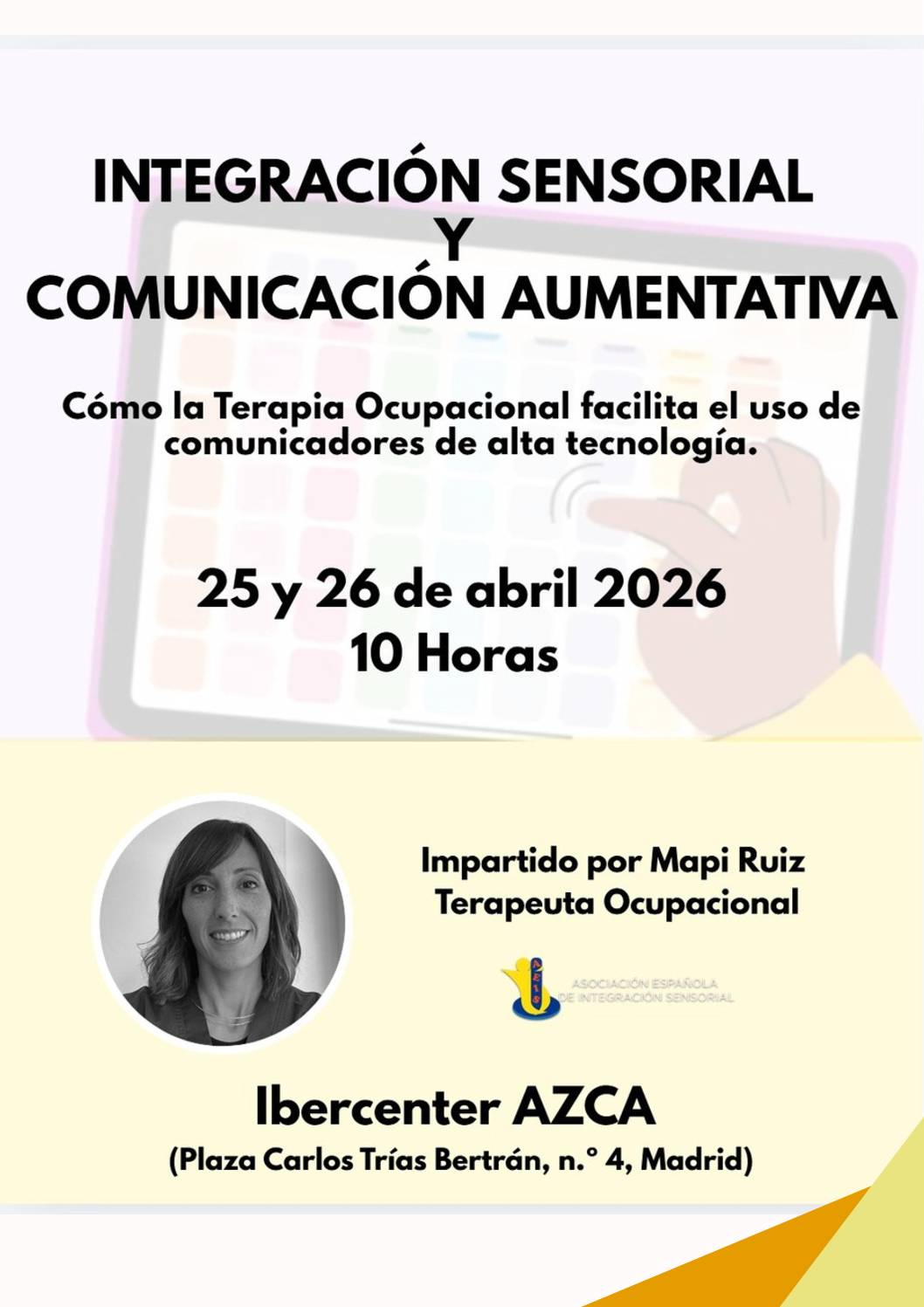 AEIS Formación Integración Sensorial y Comunicación Aumentativa